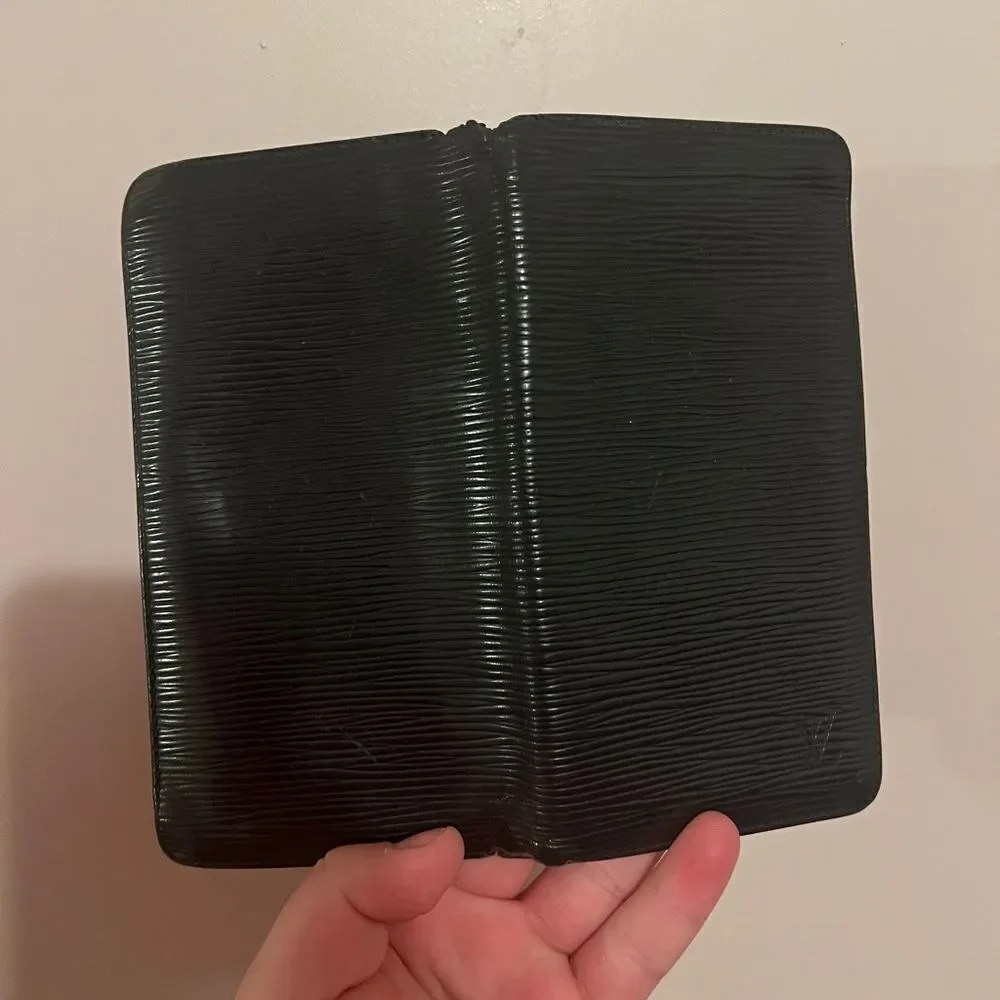 Louis Vuitton Epi Leather Black Long Wallet